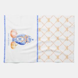 Herfst pompoen | Monogram gemberpot Theedoek