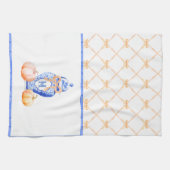 Herfst pompoen | Monogram gemberpot Theedoek (Horizontaal)