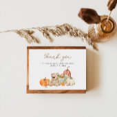 Herfst Pompoen N Speelgoed Baby shower Dank u kaar Bedankkaart