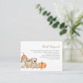 Herfst Pompoen N Speelgoed Boeken voor Baby Enclos Informatiekaartje (Staand voorkant)