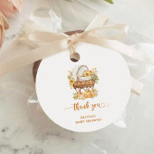 Herfst Pompoen Neutraal Baby shower Dank u Bedankjes Labels