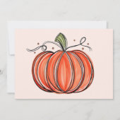 Herfst Pompoen Ons Kleine Wordt Eén Foto Kaart (Achterkant)