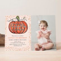 Herfst Pompoen Onze Kleine Is Eén Foto