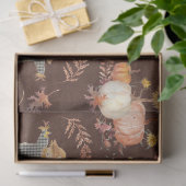 Herfst Pompoen Oogst Herfstblad Bruin Decoupage Tissuepapier (Geschenk)