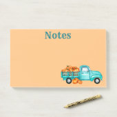 Herfst Pompoen Oogst Truck Post-It Notities Post-it® Notes (Op bureau)