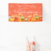 Herfst Pompoen Oranje Spandoek (Insitu)