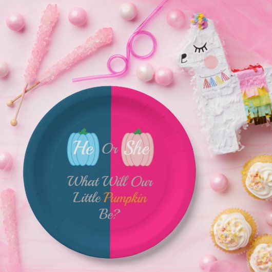 Herfst pompoen papieren bordje (Feest)