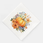 Herfst Pompoen Papieren Servetten (Hoek)