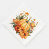 Herfst Pompoen Papieren Servetten (Hoek)