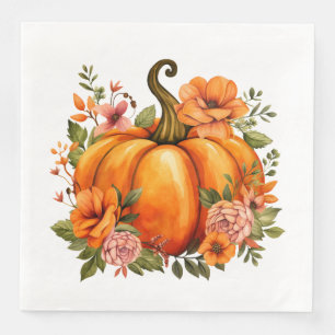 Herfst Pompoen Papieren Servetten