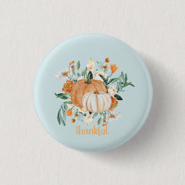 Herfst pompoen partij blauw Baby shower, Ronde Button 3,2 Cm