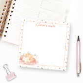 Herfst pompoen pastel Oranje Thanksgiving Naam Post-it® Notes