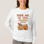 Herfst Pompoen patch liefhebber herfst plezier T-shirt (Voorkant)