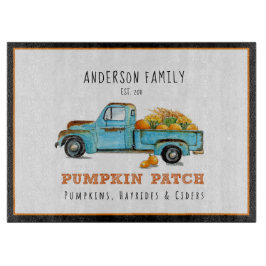 Herfst pompoen Patch | Retro truck gepersonaliseer Snijplank