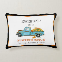 Herfst pompoen Patch Retro truck gepersonaliseerd