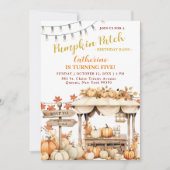 Herfst pompoen patch verjaardag Bash Kaart (Voorkant)