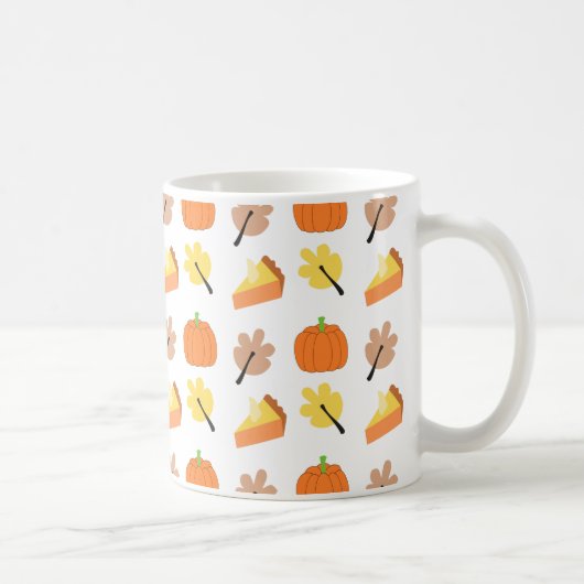 Herfst Pompoen Patroon Koffiemok (Rechts)
