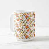Herfst Pompoen Patroon Koffiemok (Voorkant links)