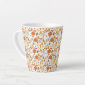 Herfst Pompoen Patroon Latte Mok (Linkerhoek)