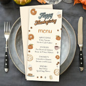 Herfst Pompoen Pie Thanksgiving Diner Menu