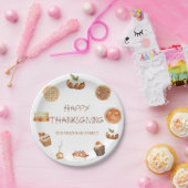 Herfst Pompoen Pie Thanksgiving Diner Papieren Bordje (Feest)