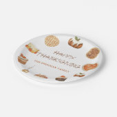 Herfst Pompoen Pie Thanksgiving Diner Papieren Bordje (Gekanteld)