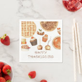 Herfst Pompoen Pie Thanksgiving Diner servetten (Insitu)