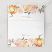Herfst pompoen plaats kaarten voedsel tent Kaarten Plaatskaartje (Buitenkant ongevouwen)