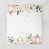 Herfst Pompoen Plaatskarten Voedsel Tentkaarten Plaatskaartje (Buitenkant ongevouwen)