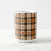 Herfst Pompoen Plaid Koffiemok (Center)