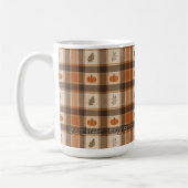 Herfst Pompoen Plaid Koffiemok (Links)