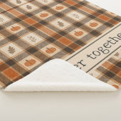 Herfst Pompoen Plaid Sherpa Deken (3/4)