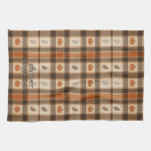 Herfst Pompoen Plaid Theedoek (Horizontaal)