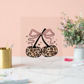 Herfst pompoen, pompoen kersen, luipaard pompoen,  acryl bord (Huwelijk)