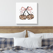 Herfst Pompoen, Pompoen Kersen, Luipaard Pompoen, Canvas Afdruk (Insitu (Slaapkamer))