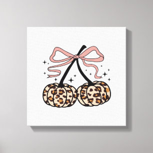 Herfst Pompoen, Pompoen Kersen, Luipaard Pompoen, Canvas Afdruk