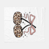 Herfst pompoen, pompoen kersen, luipaard pompoen,  fleece deken (Voorkant (Horizontaal))