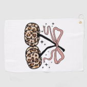 Herfst pompoen, pompoen kersen, luipaard pompoen,  golfhanddoek (Horizontaal)