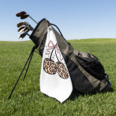 Herfst pompoen, pompoen kersen, luipaard pompoen,  golfhanddoek (Groen)