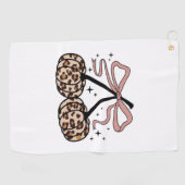 Herfst pompoen, pompoen kersen, luipaard pompoen, golfhanddoek (Horizontaal)