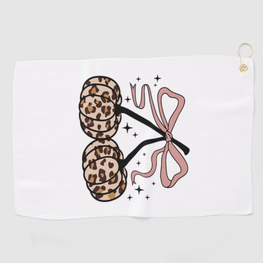 Herfst pompoen, pompoen kersen, luipaard pompoen,  golfhanddoek (Horizontaal)