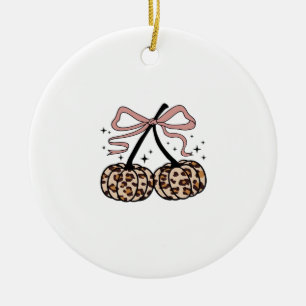 Herfst Pompoen, Pompoen Kersen, Luipaard Pompoen,  Keramisch Ornament