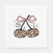 Herfst pompoen, pompoen kersen, luipaard pompoen,  servet (Voorkant)