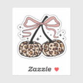 Herfst pompoen, pompoen kersen, luipaard pompoen,  sticker (Vel)