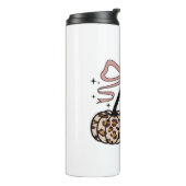 Herfst pompoen, pompoen kersen, luipaard pompoen,  thermosbeker (Gedraaid links)