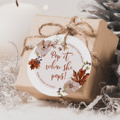 Herfst pompoen Pop het als ze baby shower pop Bedankjes Labels