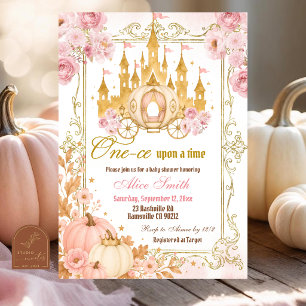 Herfst Pompoen Prinses Baby Shower Uitnodiging