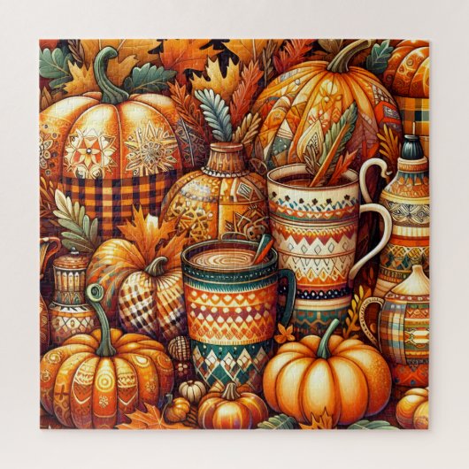 Herfst Pompoen Puzzel (Verticaal)