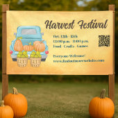 Herfst Pompoen QR Code Herfst Oogstfeest Spandoek