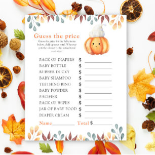 Herfst pompoen - Raad de prijs! wild